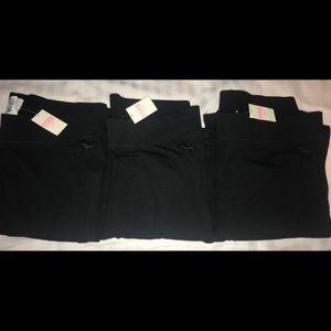 PINK Victoria Secret leggings, black, 2 medium, 1 small